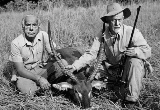 Jung y Freud en un safari alrededor de 1909.